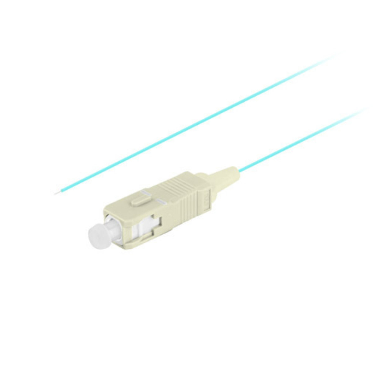Adaptor retea fibra optica coada/Pigtail cu conector SC/UPC, lungime 2m, Lanberg 43355, Easy Strip MM OM3, turcoaz [2]