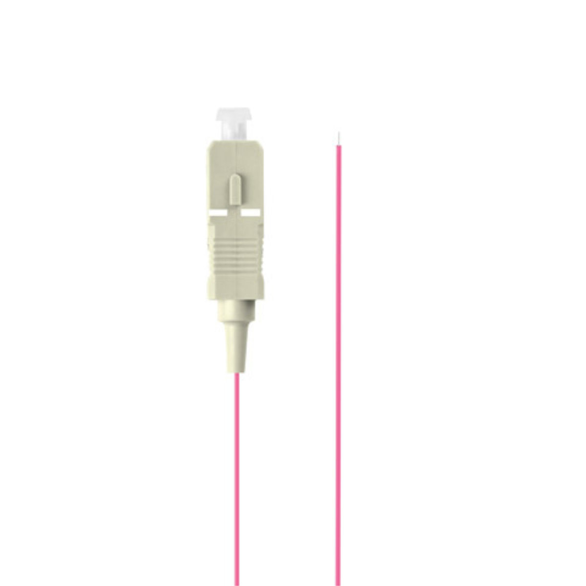 Adaptor retea fibra optica coada/Pigtail cu conector SC/UPC, lungime 2m, Lanberg 43357, Easy Strip MM OM4, violet [1]