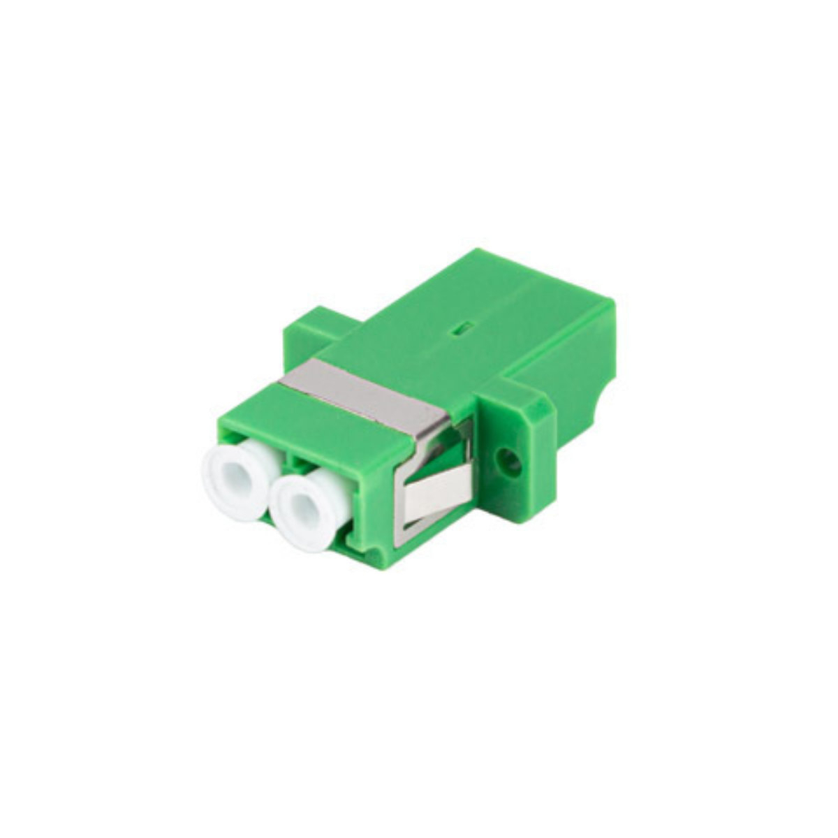 Adaptor retea fibra optica cu conectori LC/APC, Lanberg 43373, SM, DUPLEX, verde [2]
