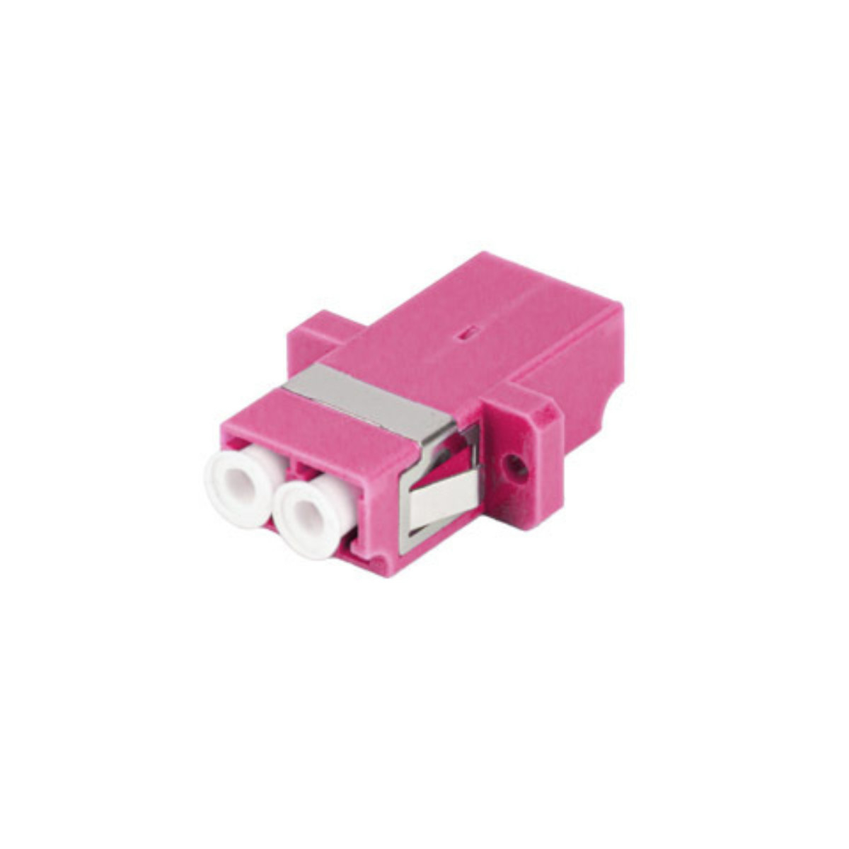 Adaptor retea fibra optica cu conectori LC/UPC, Lanberg 43377, MM DUPLEX OM4, violet [2]