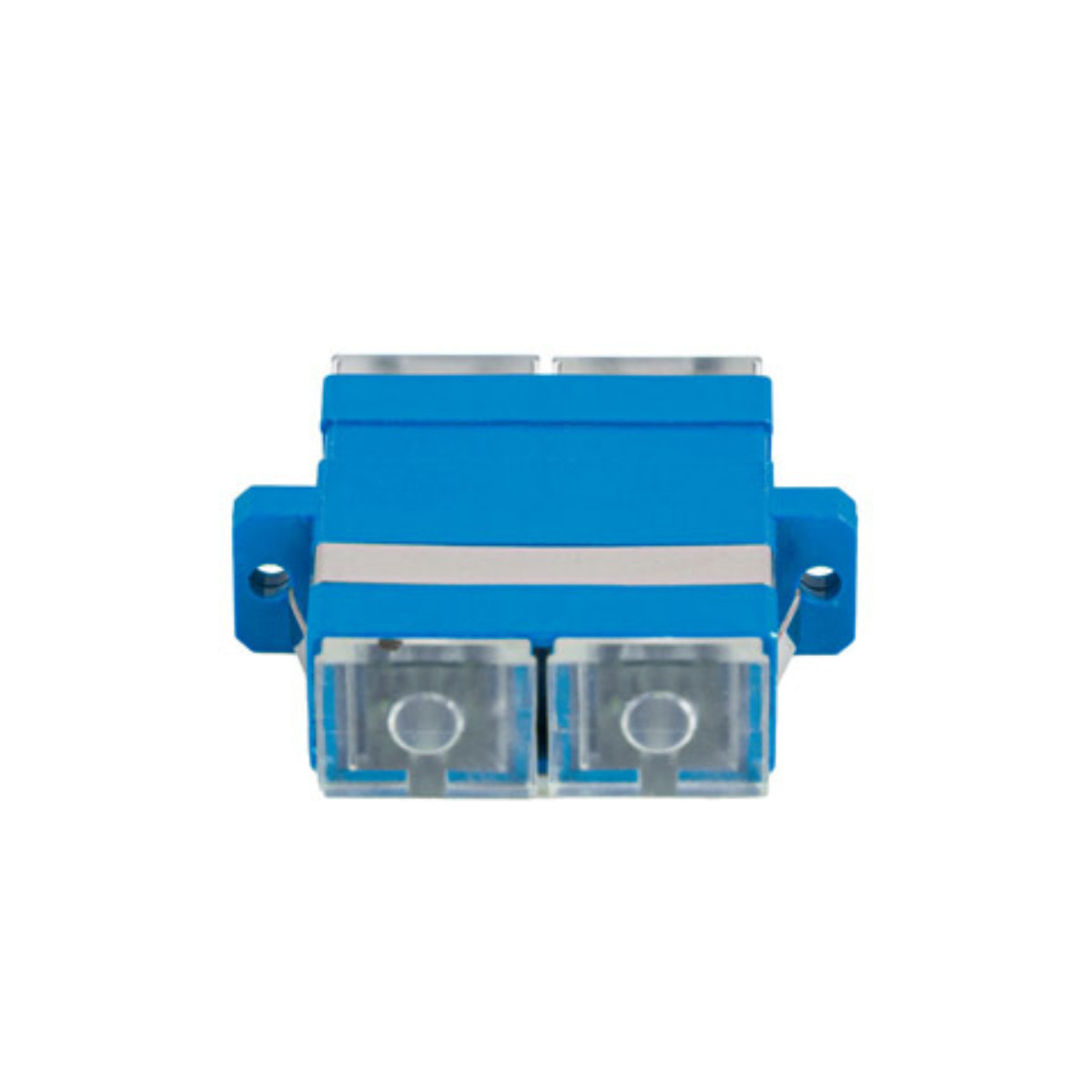 Adaptor retea fibra optica cu conectori SC/UPC, Lanberg 43367, SM DUPLEX, capace transparente, albastru [1]