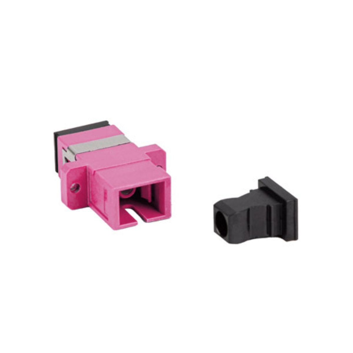 Adaptor retea fibra optica cu conectori SC/UPC, Lanberg 43369, MM SIMPLEX OM4, violet [1]