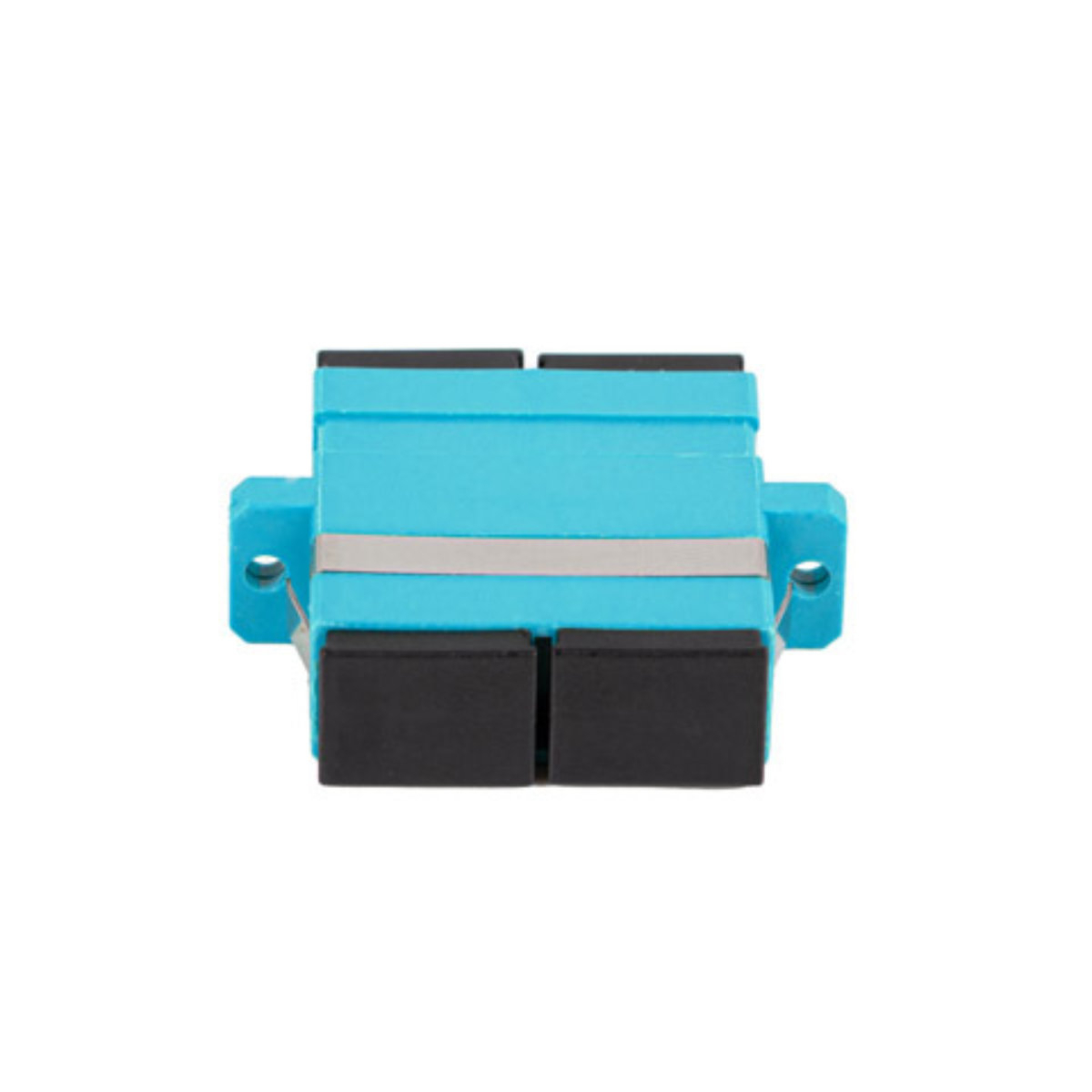 Adaptor retea fibra optica cu conectori SC/UPC, Lanberg 43372, MM DUPLEX OM3, turcoaz [1]