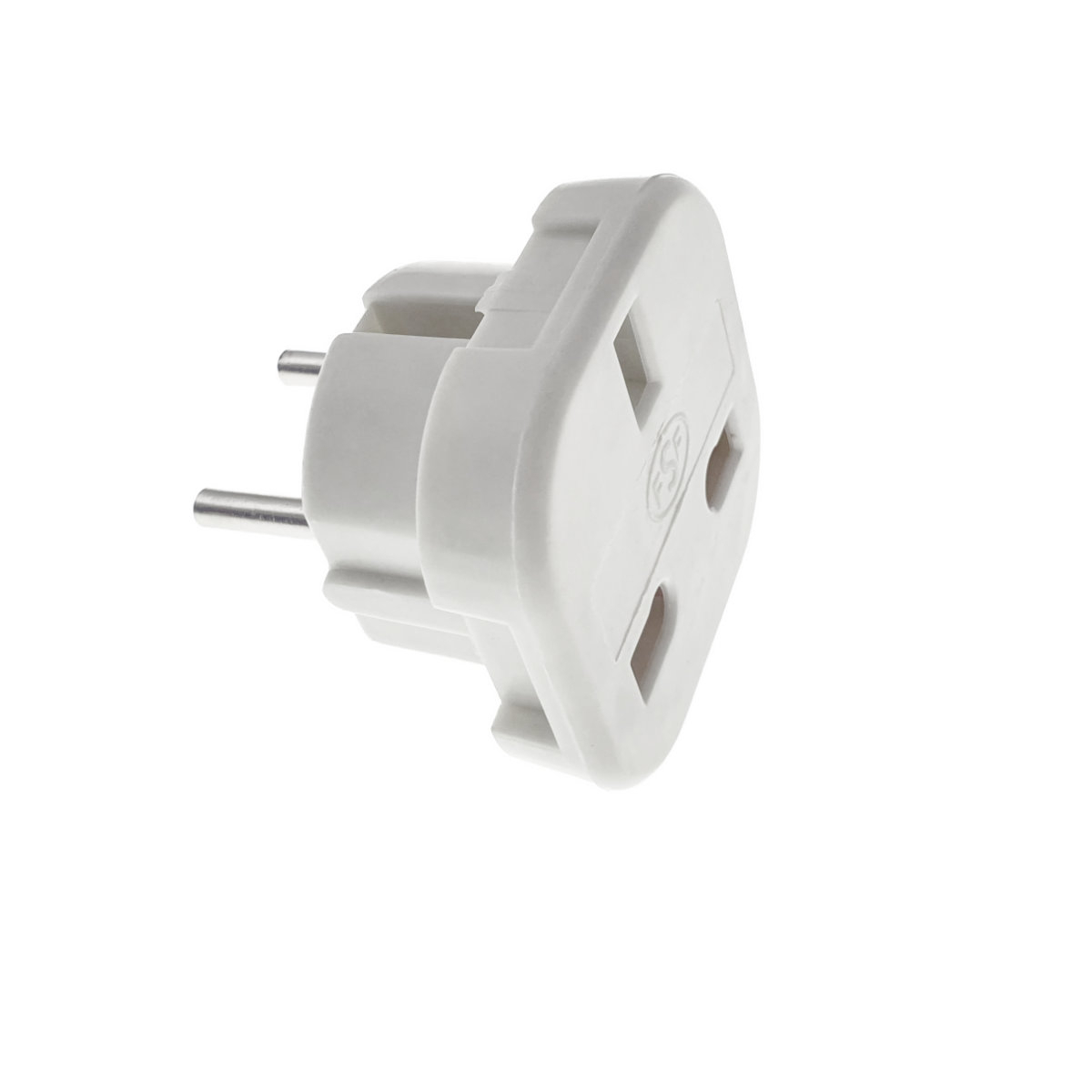 Adaptor stecher priza UK la priza Europa, slim, alb [1]