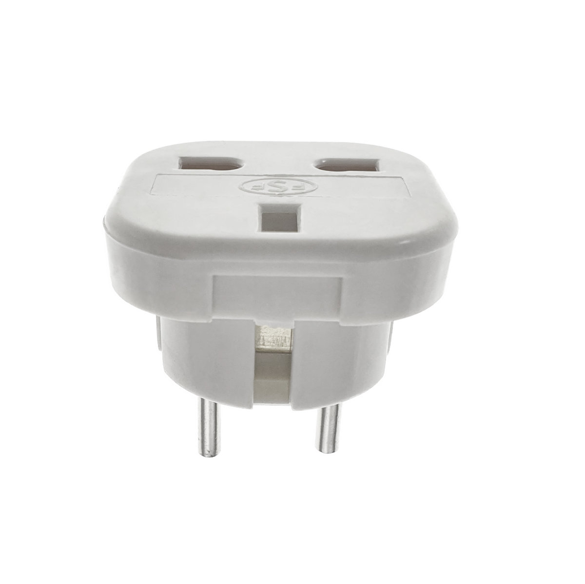 Adaptor stecher priza UK la priza Europa, slim, alb [2]