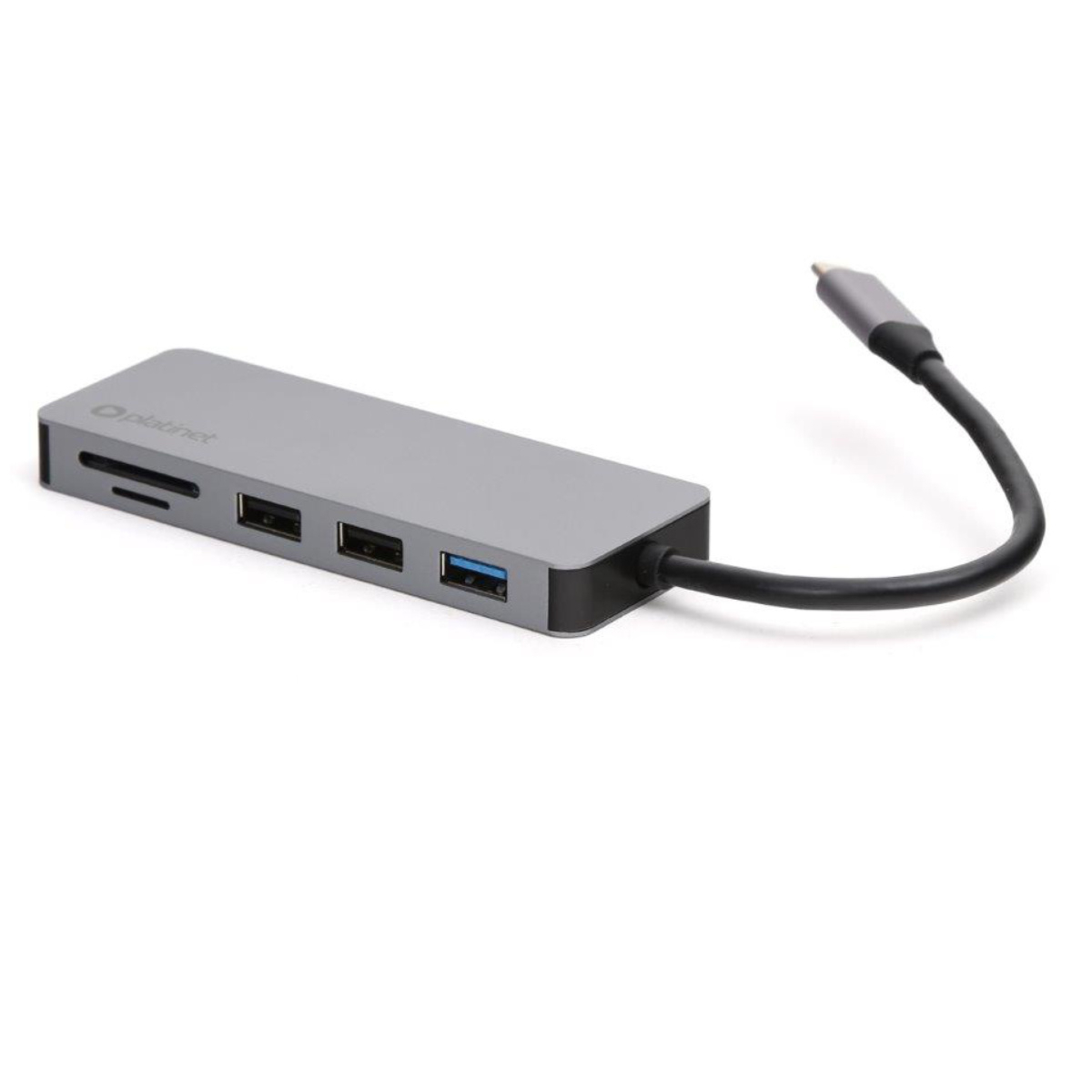 Adaptor USB 3.0 tip C multifunctional 7 in 1, Platinet 45221, HDMI 4K, USB-C PD, cititor card micro/SD, HUB 3 port USB [10]