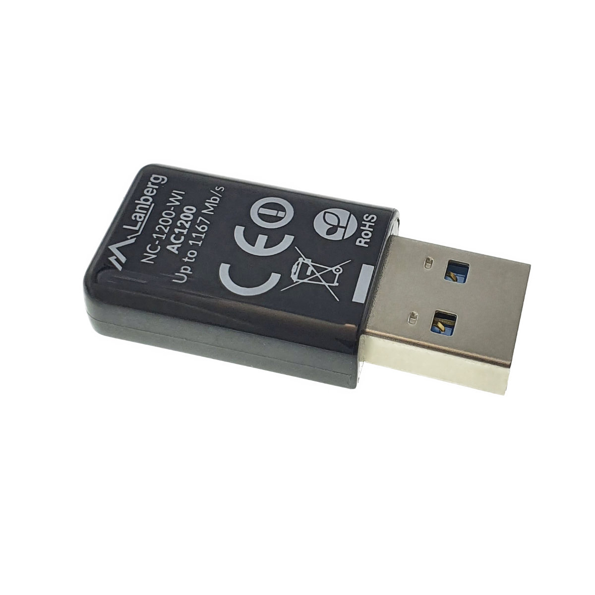 Adaptor USB 3.0 Wireless Lanberg NC-1200, 1167 Mbps, dual band, 867 Mb/s la 5 GHz si 300 Mb/s la 2.4 GHz [6]