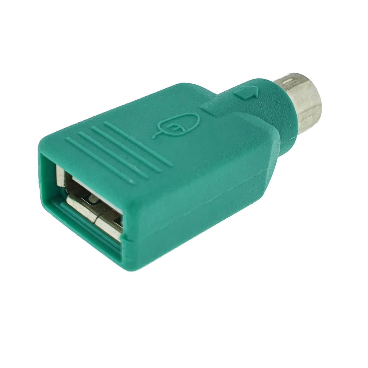 Adaptor USB tip A mama la PS2 tata, ADAPTUSB, pentru tastatura/mouse, verde [1]