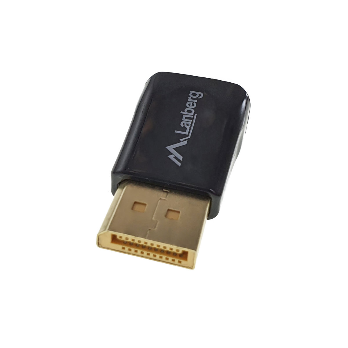 Adaptor video Lanberg 40863, cu conector VGA 15-pin mama la DisplayPort v.1.1 tata, Full HD 1080p la 60Hz, negru [10]