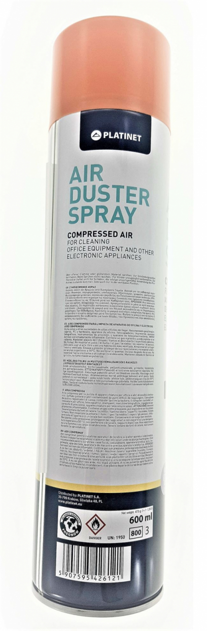 Aer comprimat Platinet pentru curatarea dispozitivelor electronice 600ML - PFS5160 [8]