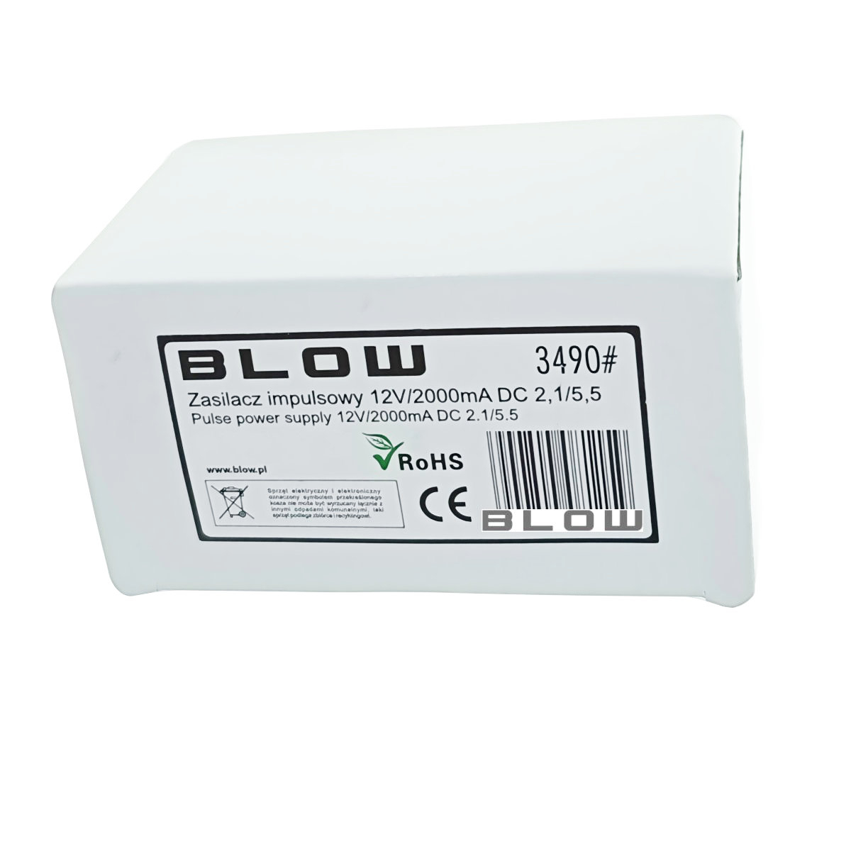 Alimentator de 12V-2A, 24W, cu mufa jack 2.1x5.5mm, cabluri alimentare de 1.5m si 1m, Blow 08115, negru [5]