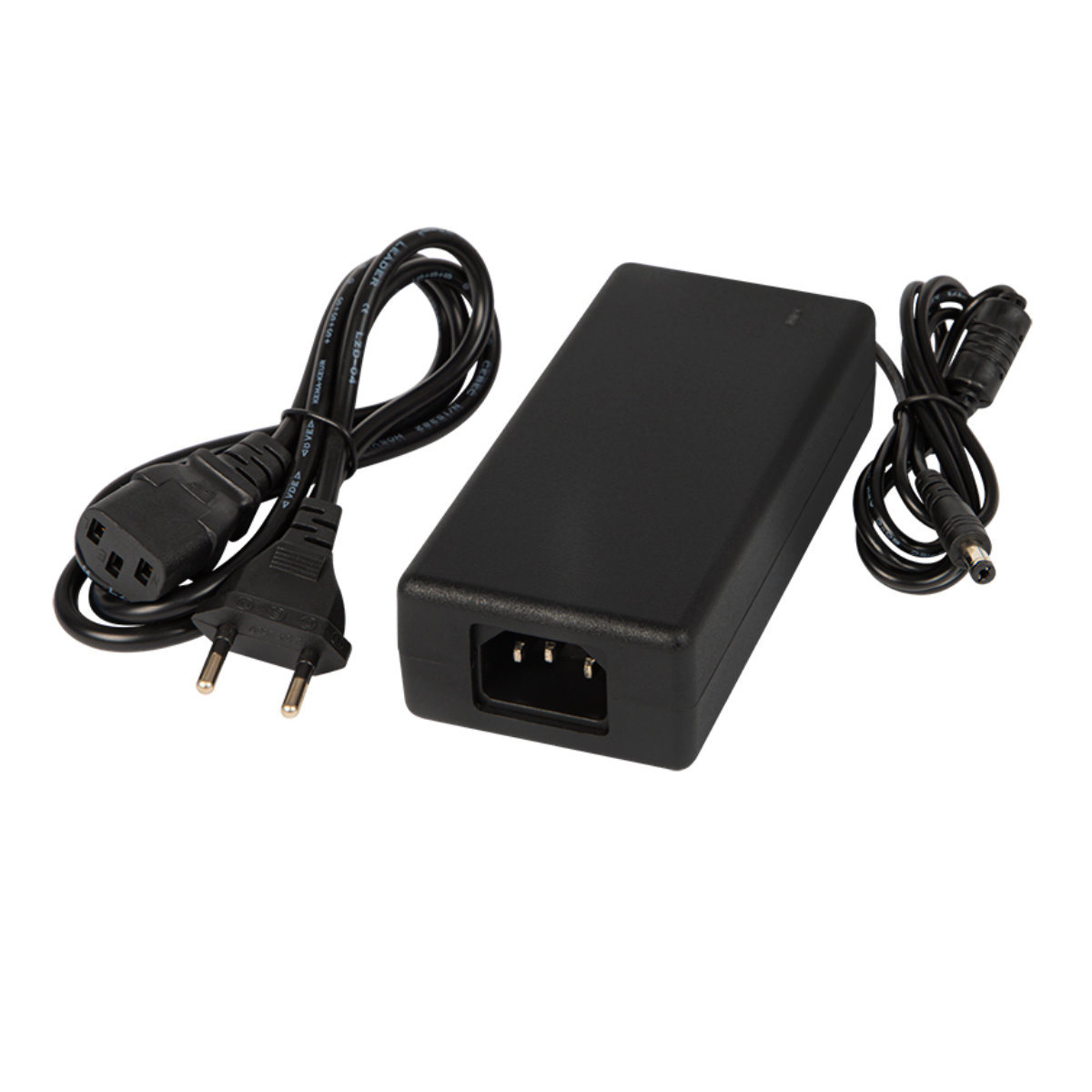 Alimentator de 24V-3A, 72W, cu mufa jack 2.1x5.5mm, cabluri alimentare de 1.1m si 1.2m, Blow 11943, negru [1]