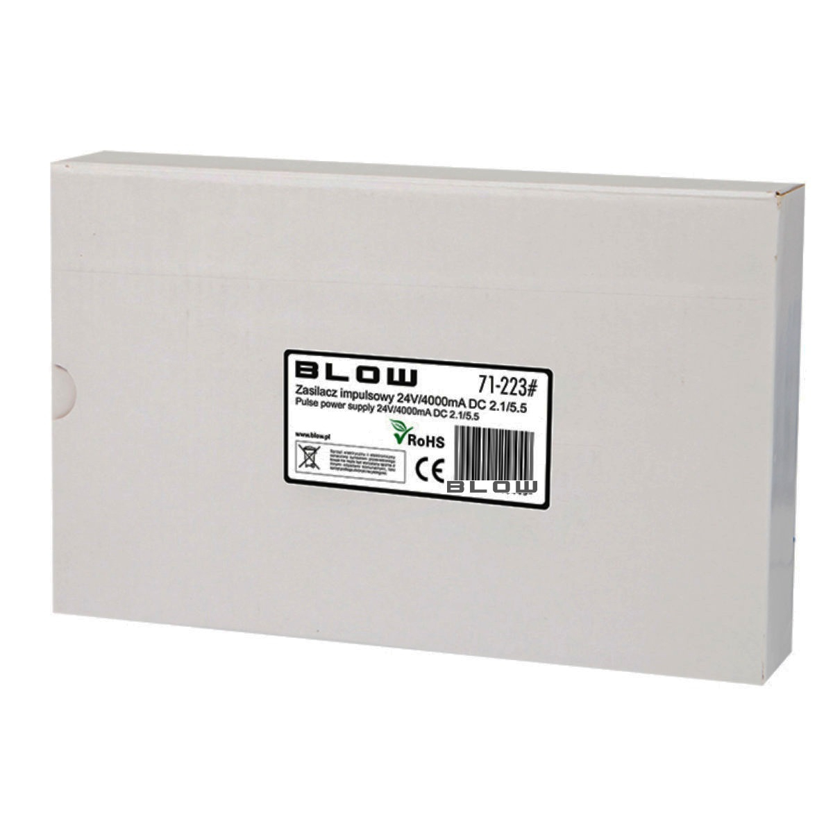 Alimentator de 24V-4A, 96W, cu mufa jack 2.1x5.5mm, cabluri alimentare de 1.1m si 1.2m, Blow 11944, negru [5]