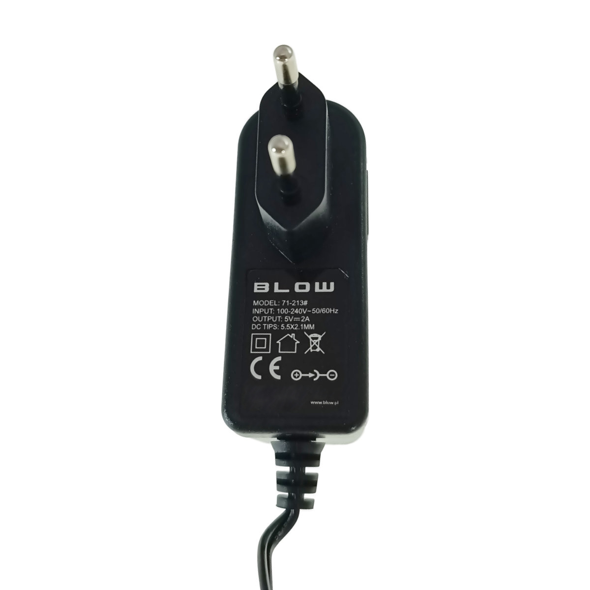 Alimentator de 5V-2A, 10W, cu mufa jack 2.1x5.5mm, Blow 11931, cablu de 1.1m, negru [4]