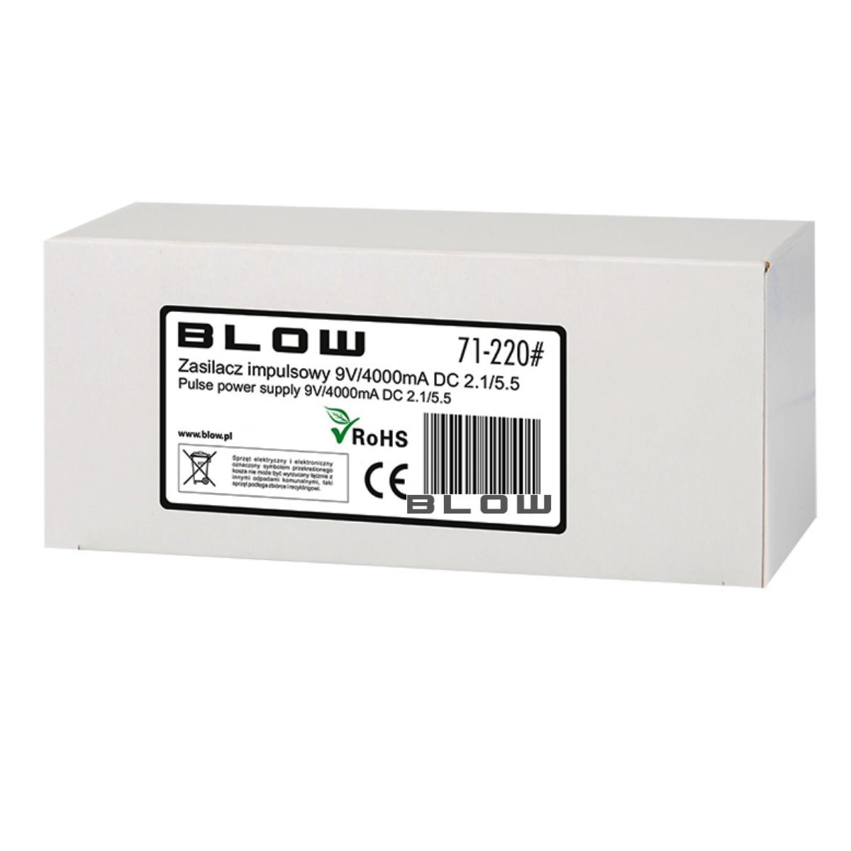 Alimentator de 9V-4A, 36W, cu mufa jack 2.1x5.5mm, cabluri alimentare de 1.1m si 0.9m, Blow 11940, negru [5]