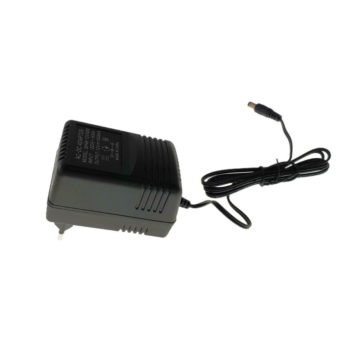 Alimentator EU SH48,12V,1A,conector 5.5mmx2.1mm,cablu 120cm,negru [1]