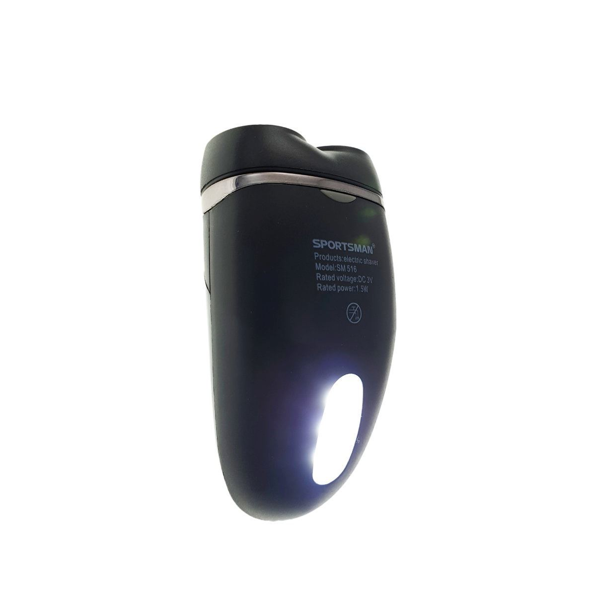 Aparat de ras electric,Sportsman SM-516,cu baterii AA si lanterna 3 led,negru [13]