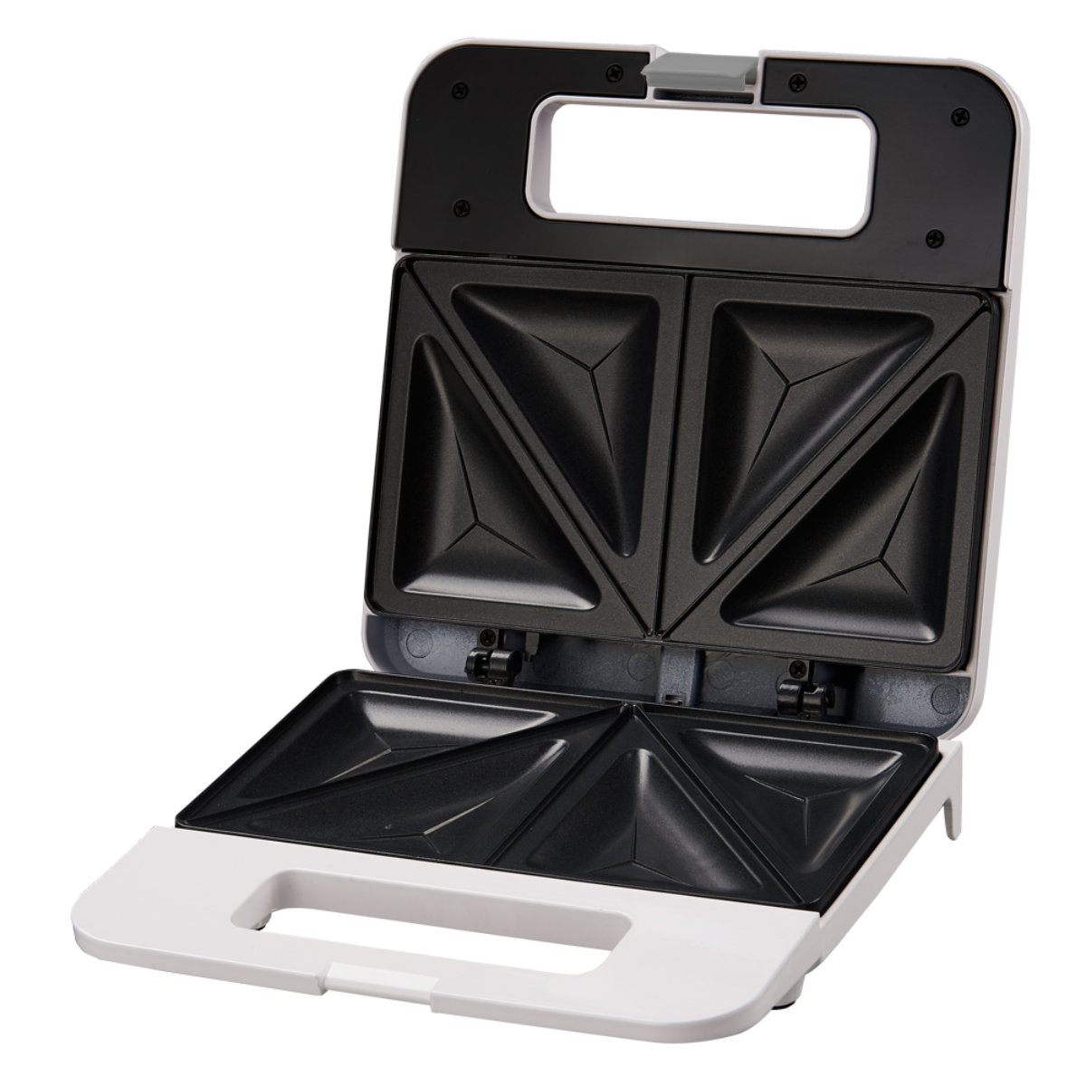 Aparat de sandwich, Esperanza Parmigiano, 1000W, acoperire antiaderenta, alb [1]