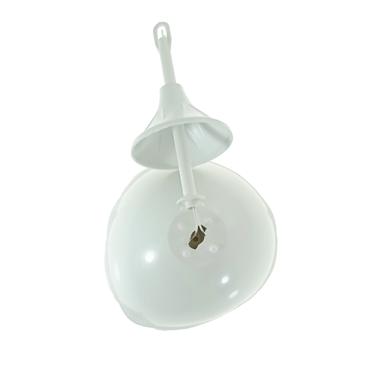 Aplica de tavan cu dulie tip E27 ceramica, cupola de 16cm, 220V, FS-40378, alba [5]