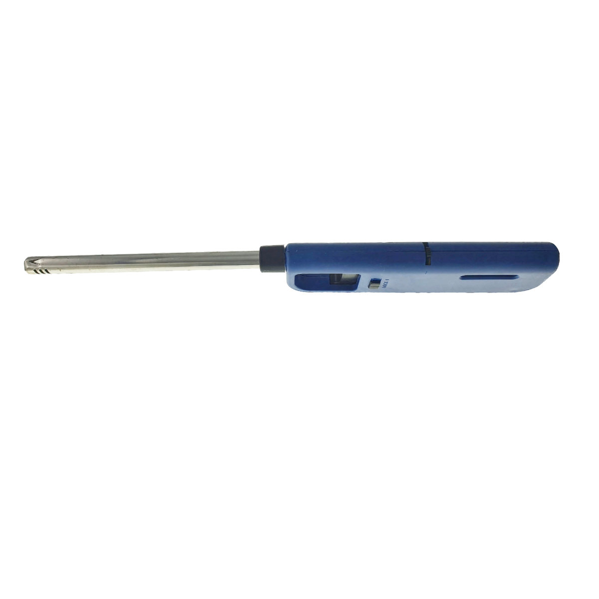 Aprinzator cu gaz, cu buton reglare flacara si sistem de blocare, reancarcabil, 268x35x16mm, albastru [2]