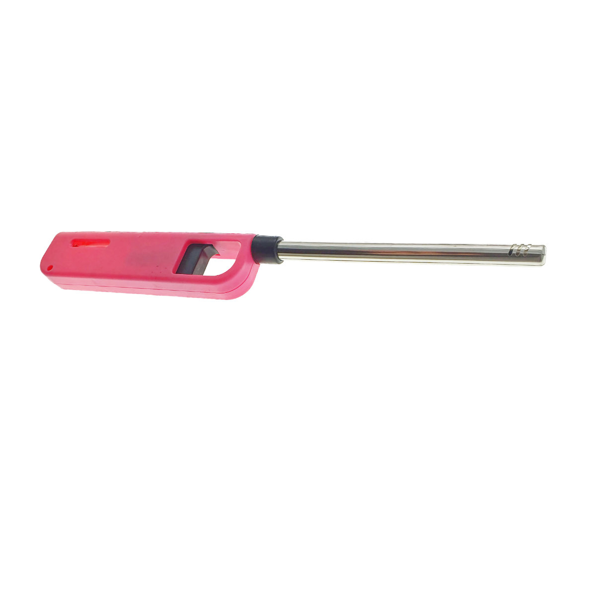 Aprinzator cu gaz, cu buton reglare flacara si sistem de blocare, reancarcabil, 268x35x16mm, roz [7]