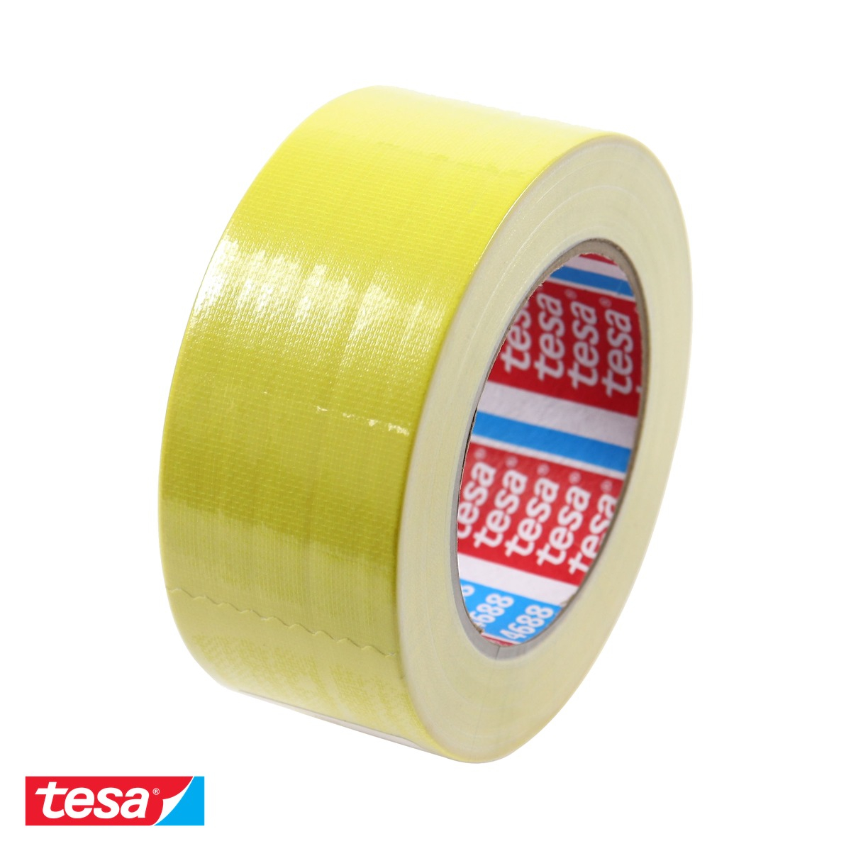 Banda adeziva textila galbena Tesa 4688, impermeabila, 50mm x 25m, pentru ambalare si reparatii [4]