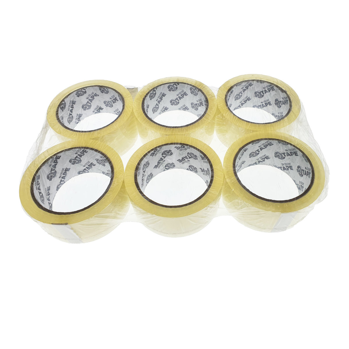 Banda adeziva tip scotch, 48 mm x 66 m, silentioasa, Be Tape Silent, solvent, transparenta [6]
