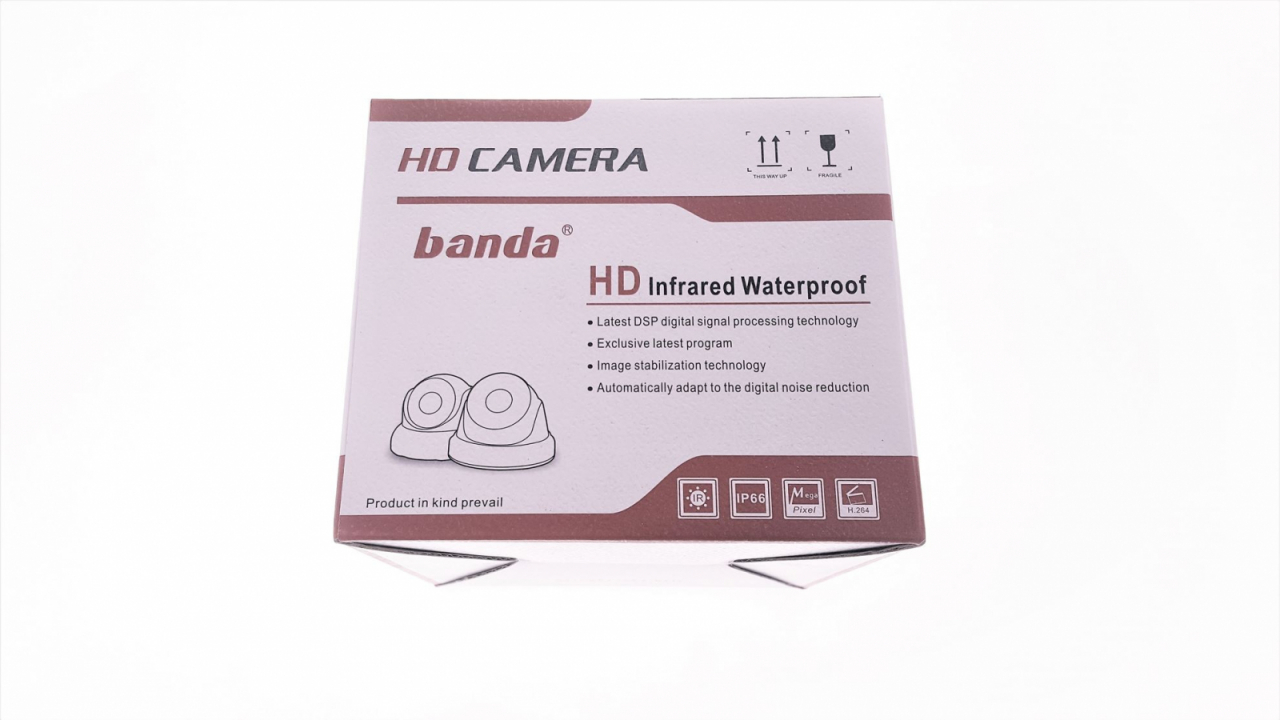 BANDA- Camera supraveghere video exterior HD, IP66, lentile 3.6mm,1.0MP, 12V,720P [10]