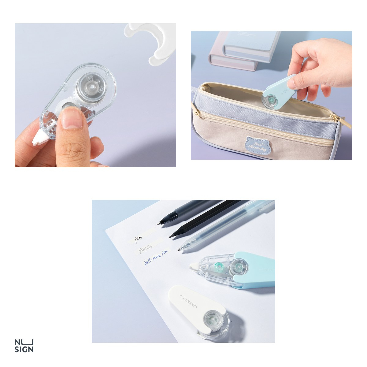Banda corectoare Nusign, 6 m, mini 5 mm x 6 m alba [4]