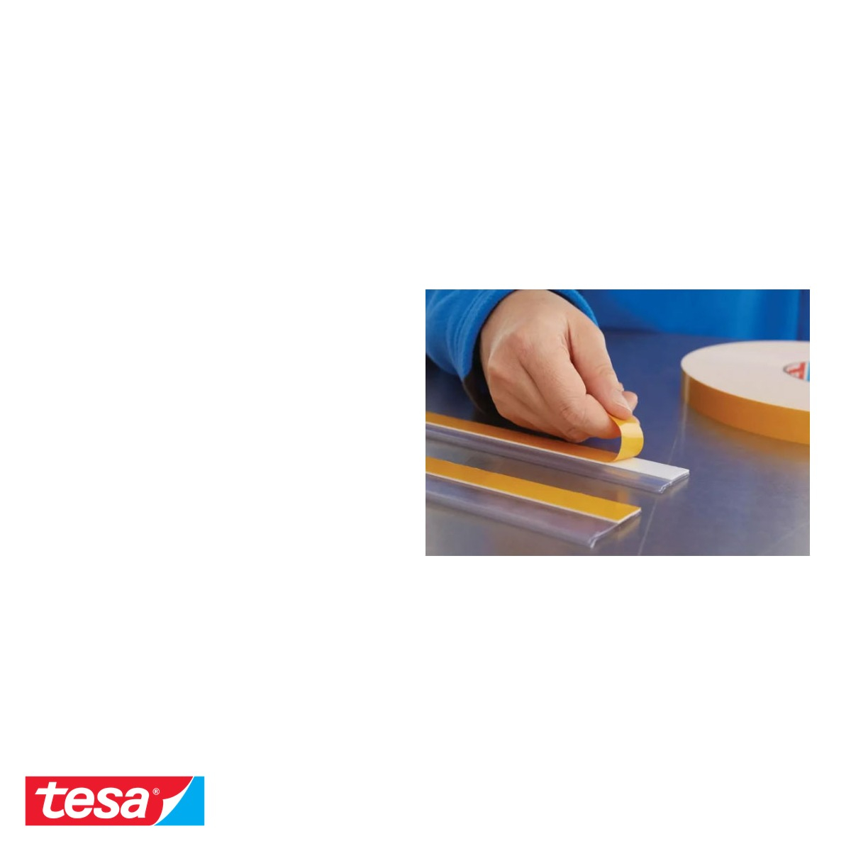 Banda dublu adeziva buretata Tesa 4957, rezistenta UV si apa, pentru fixare exterioara si interioara, 19 mm x 25 m [5]