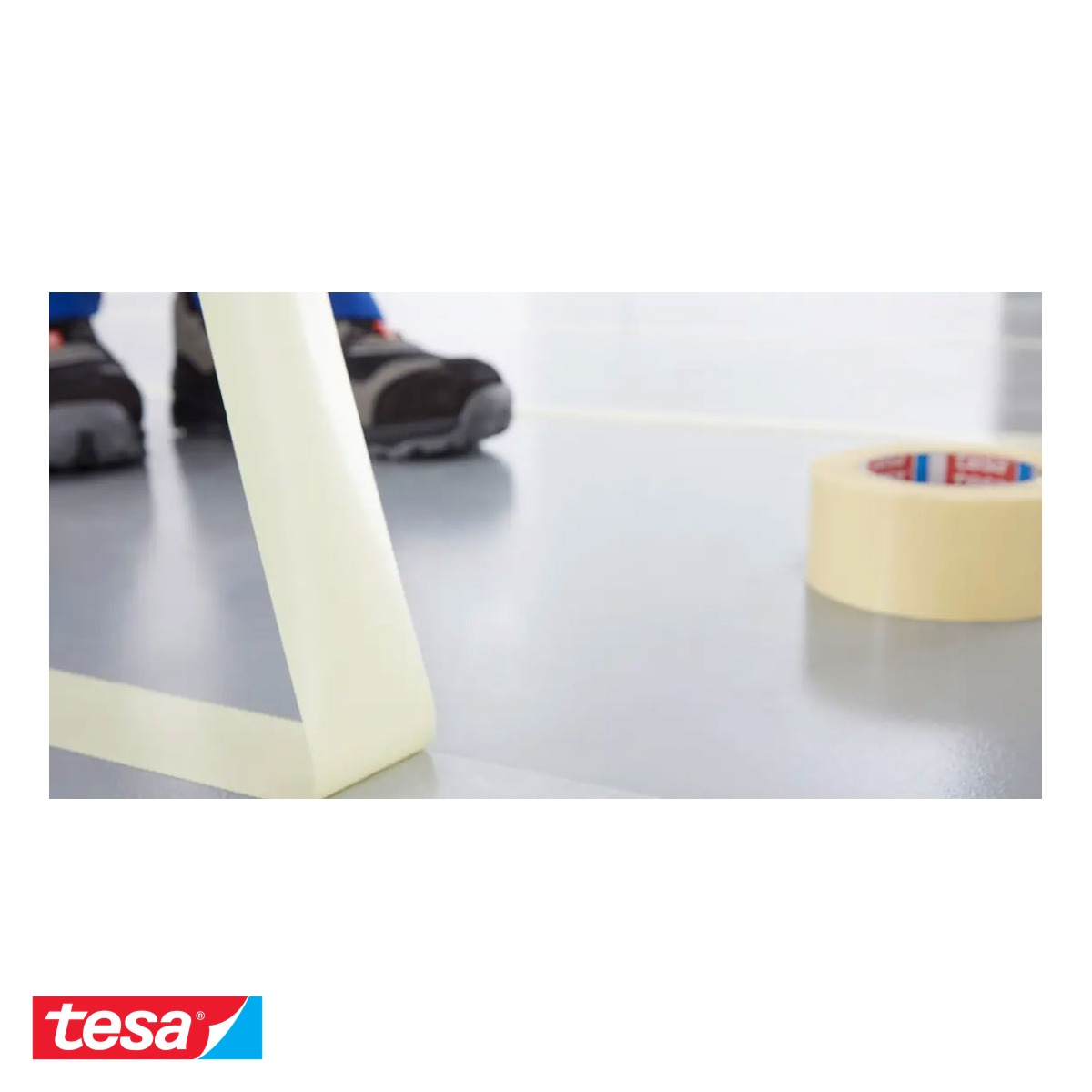 Banda dublu adeziva pentru mocheta Tesa 4934, suport textil, 50mm x 25m [4]