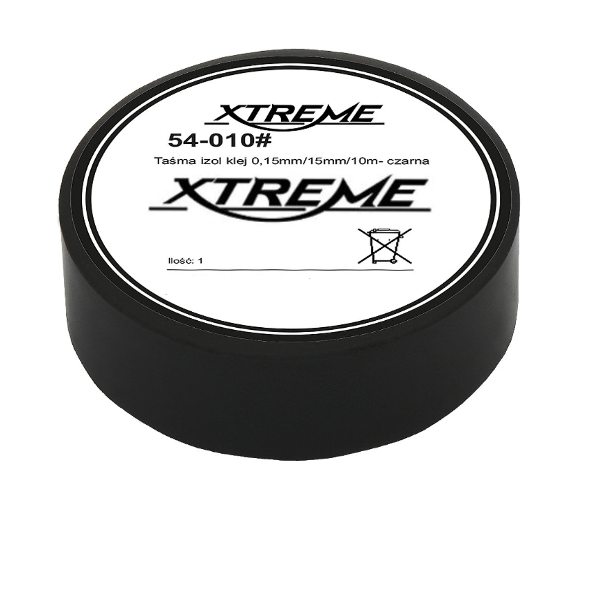 Banda izolatoare adeziva, XTREME 07065, 0.15mmx15mm, 10m lungime, PVC, neagra [1]