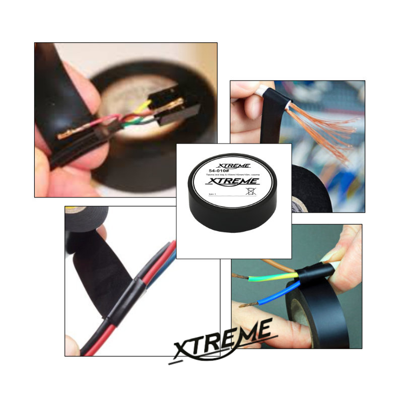 Banda izolatoare adeziva, XTREME 07065, 0.15mmx15mm, 10m lungime, PVC, neagra [5]