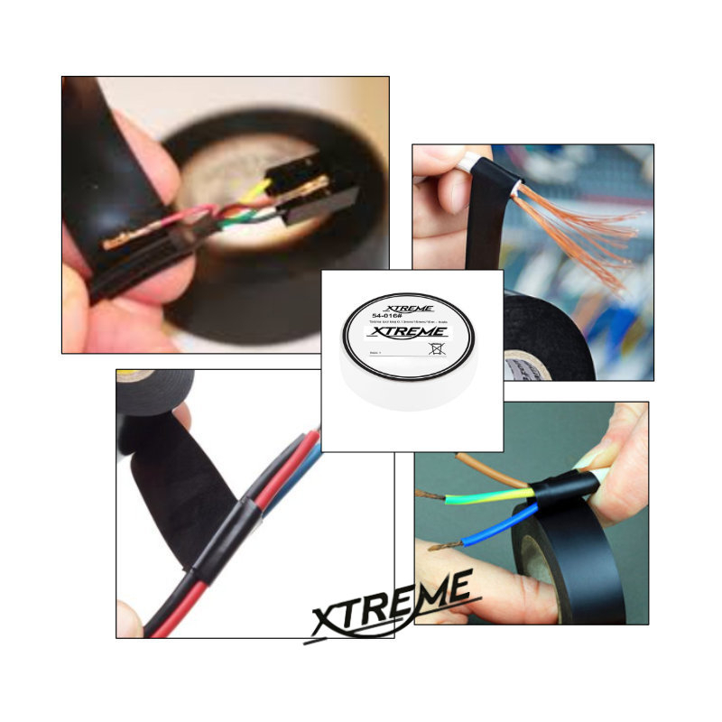Banda izolatoare adeziva, XTREME 08192, 0.13mmx15mm, 10m lungime, PVC, alba [5]