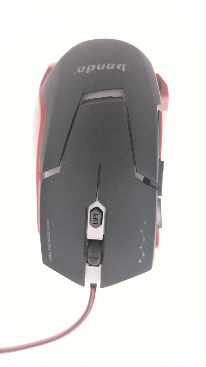 BANDA - Mouse USB [ V7-B ] GAMING - BLACK - LED /3200DPI [10]