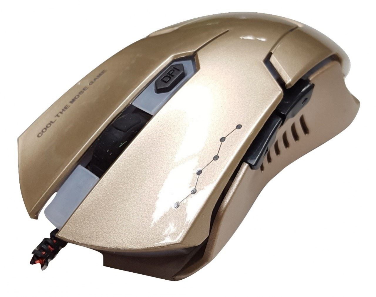 BANDA - Mouse USB [ V7-G ] GAMING - GOLD - LED /3200DPI [6]