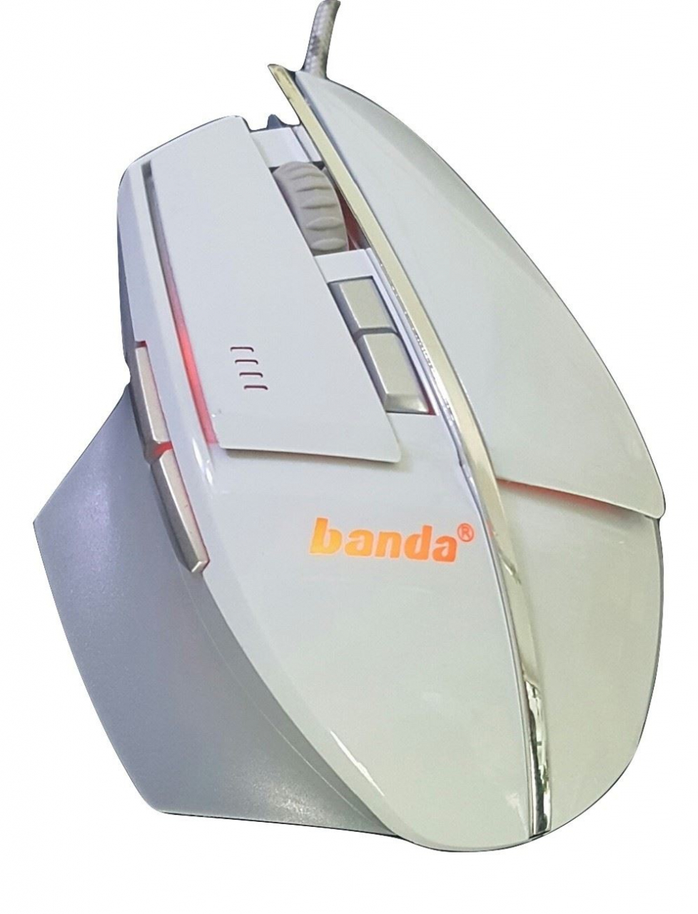 BANDA - Mouse USB [ X3-W ] GAMING 7D - WHITE - LED [6]