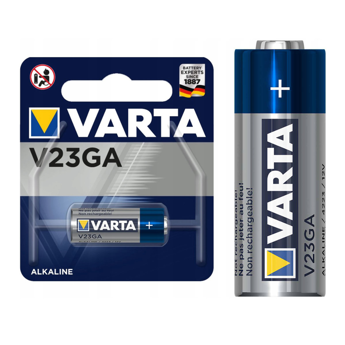 Baterie alcalina 23A, 12V, VARTA V23GA, in blister [3]
