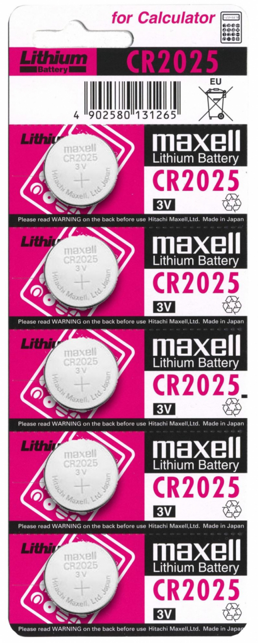 Baterie CR2025 3V Maxell,litiu, 5 bucati/blister,(pret/set) [6]