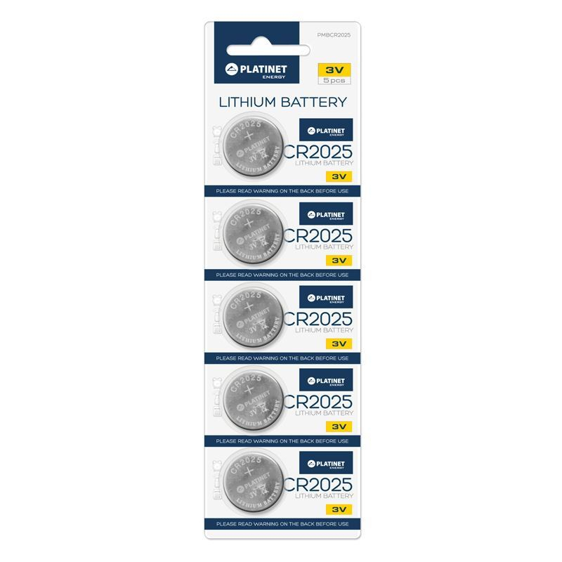 Baterie CR2025 3V Platinet 43910,litiu, 5 bucati/blister,(pret/set) [2]