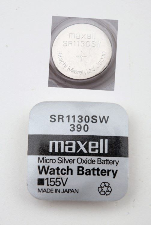 Baterie de ceas,oxid de argint SR1130SW Maxell tip buton 390, 1 bucata/blister,(pret/buc) [7]