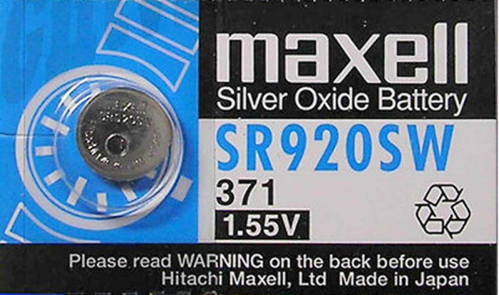 Baterie de ceas,oxid de argint SR920SW Maxell 1.55V tip buton,AG6,371, 1 bucata/blister,(pret/buc) [5]