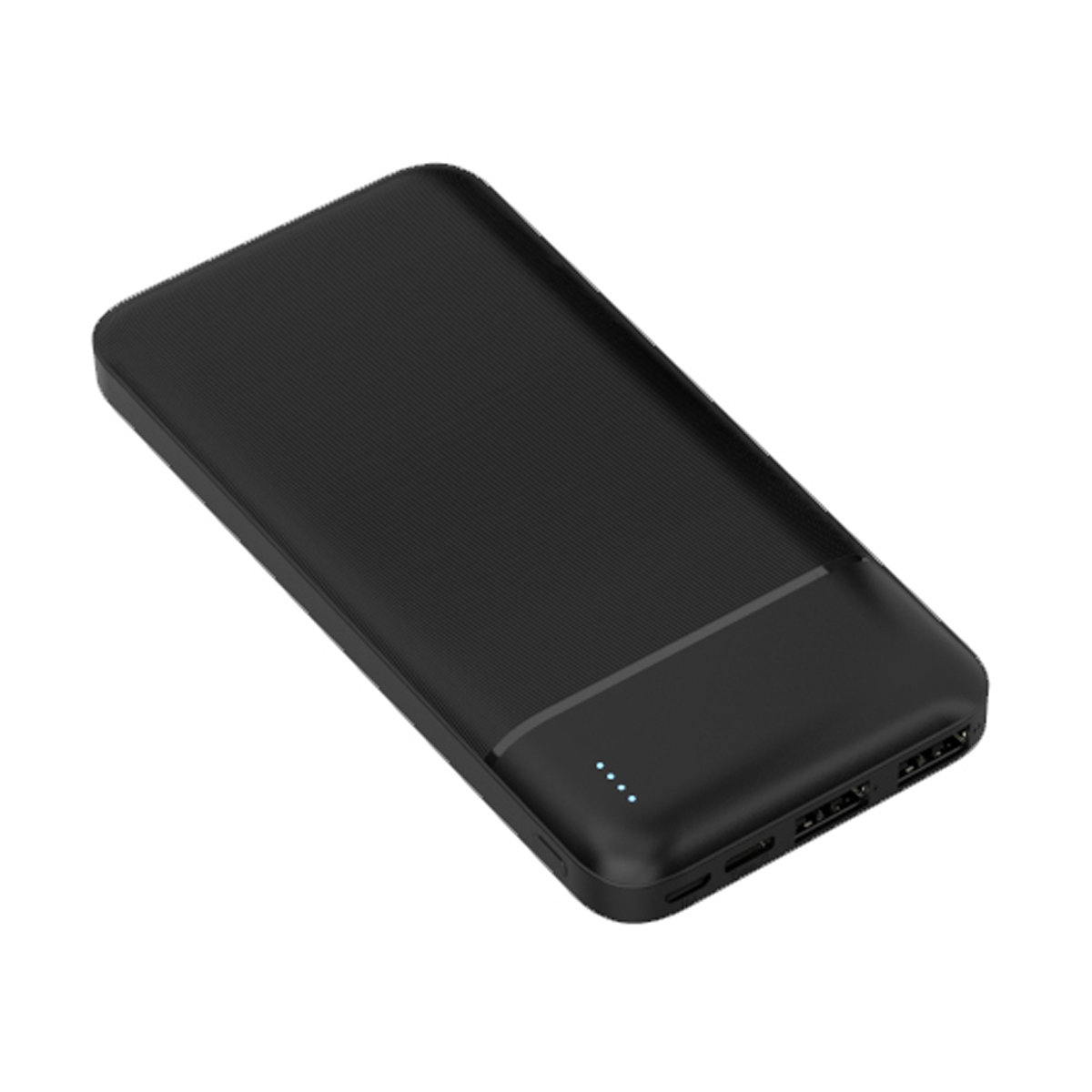 Baterie externa, powerbank Platinet 45720, 10000 mAH li-polimer, 2 x USB, 1 x Type C, 1 x microUSB, LED, negru [1]