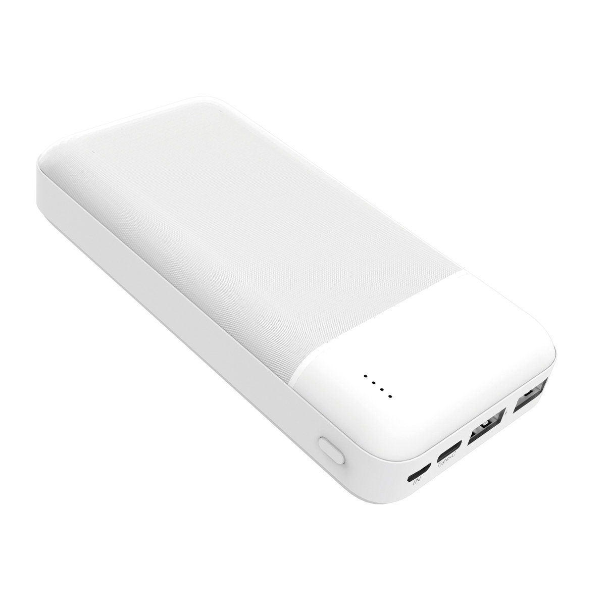 Baterie externa, powerbank Platinet 45723, 20000 mAH li-polimer, 2 x USB, 1 x Type C, 1 x microUSB, LED, alb [3]
