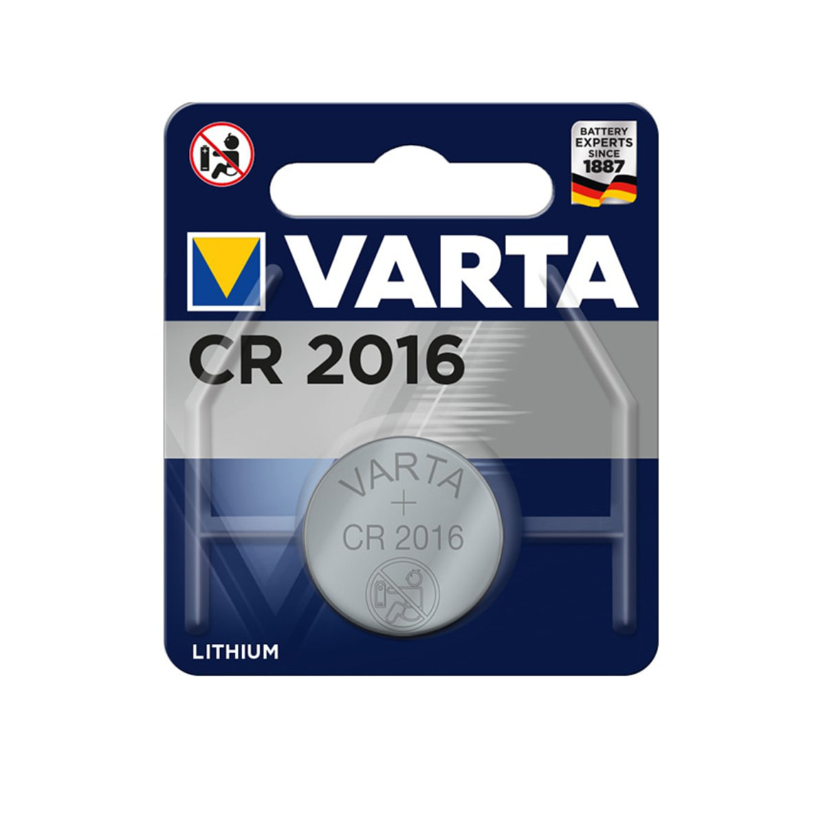 Baterie Litiu 3V CR2016, tip moneda, Varta 27663, in blister [1]
