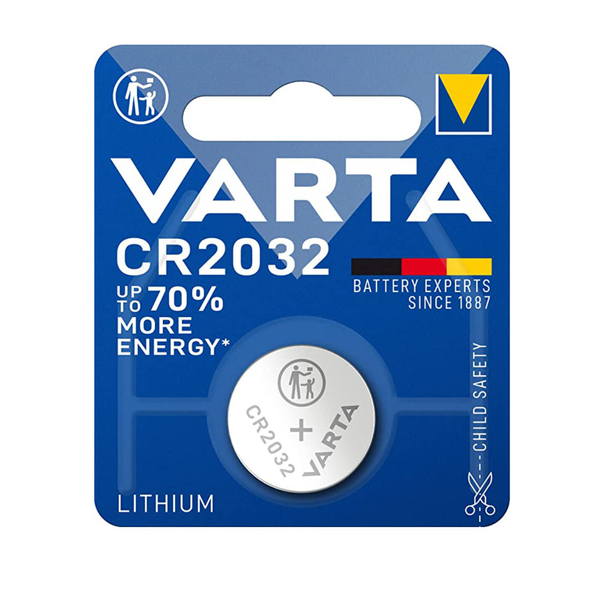 Baterie Litiu 3V CR2032, tip moneda, Varta 27688, in blister [1]