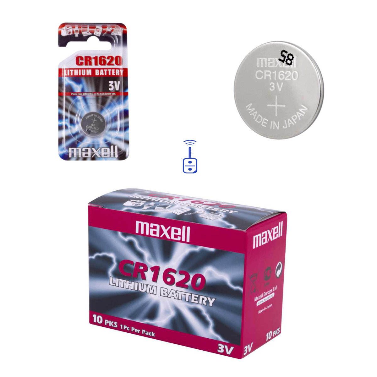 Baterie Maxell CR1620, 3V Litiu, in blister, o bucata [3]