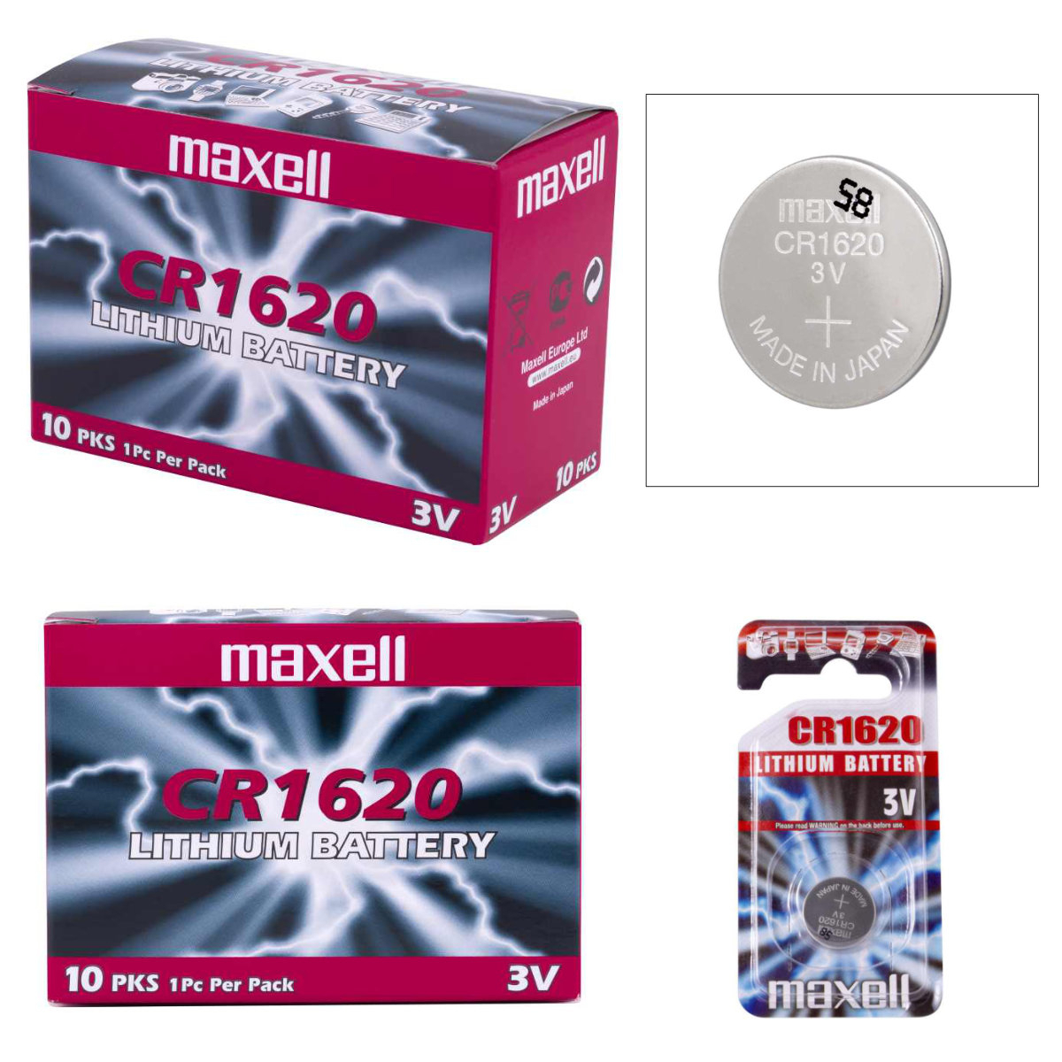 Baterie Maxell CR1620, 3V Litiu, in blister, o bucata [5]