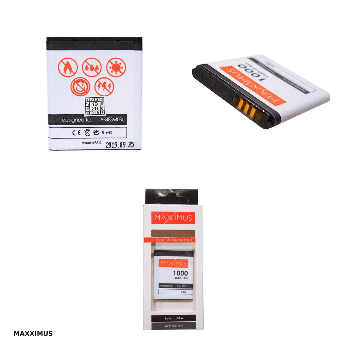 Baterie Maxximus pentru Samsung J600, 1000 mAh, Li-Ion [4]
