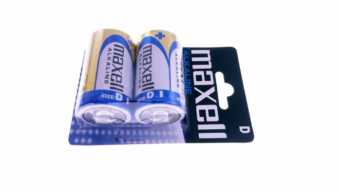 Baterii alcaline LR20 1.5V Maxell tip D, 2 bucati/blister,(pret/set) [2]
